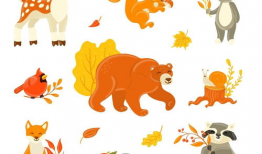 秋天漫画图片,漫绘丰收的季节